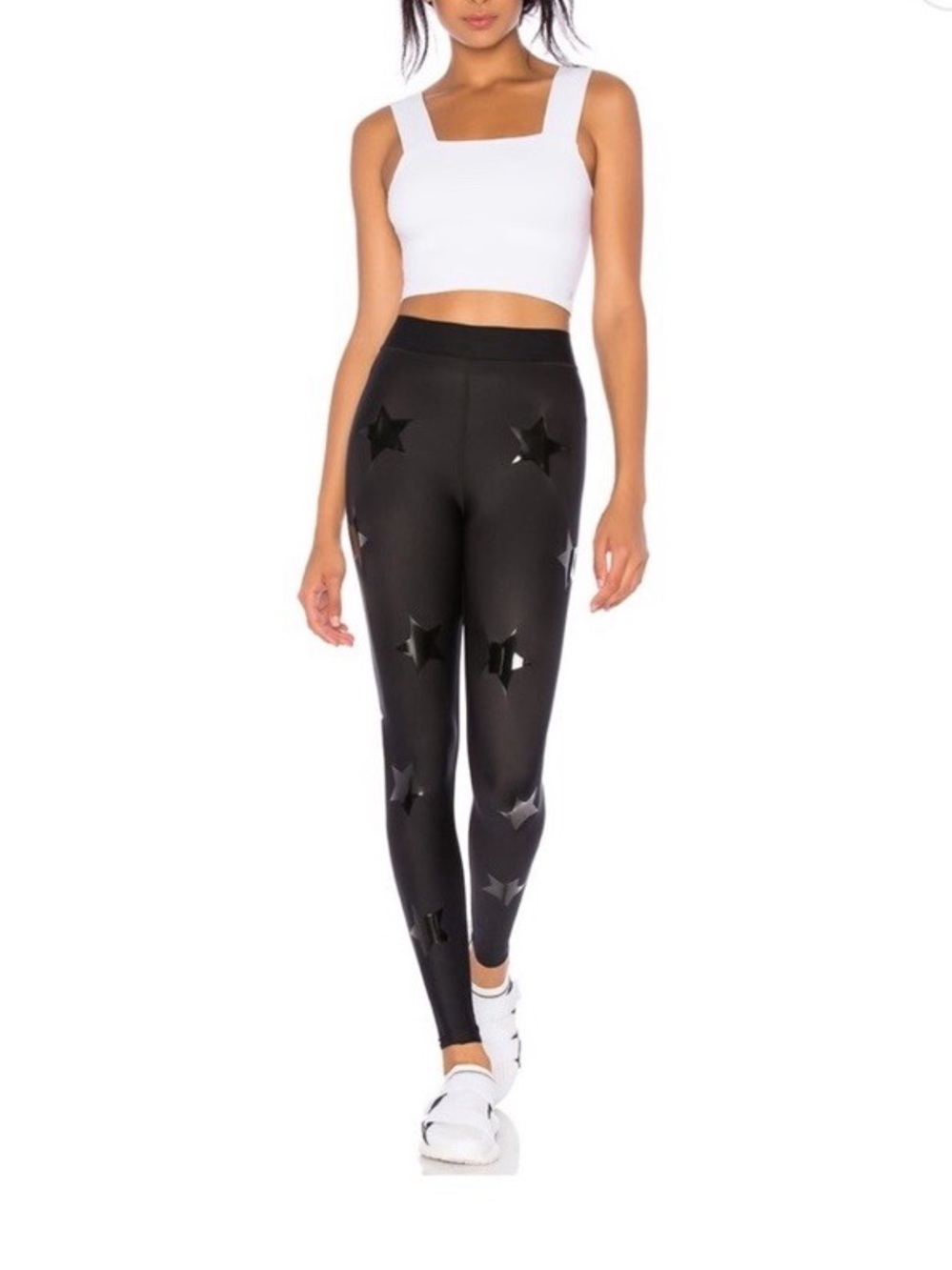 ultracor Black Star-Accent High-Waist Leggings